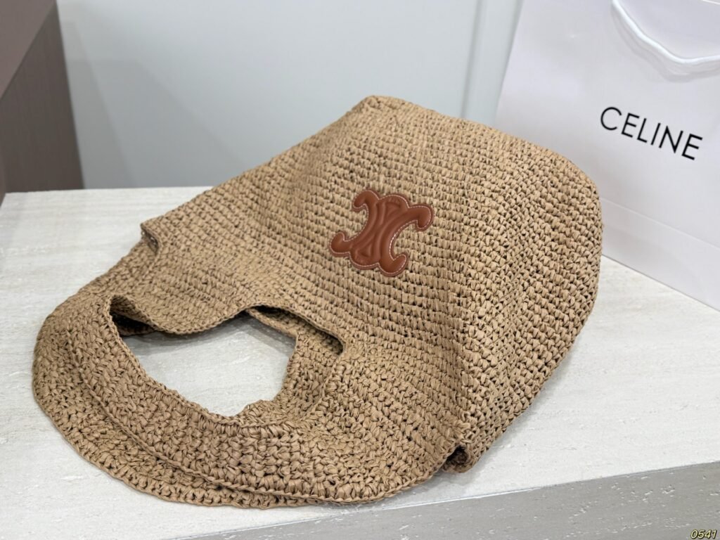Airplane Box Celine Woven Arc de Triomphe Basket Bag