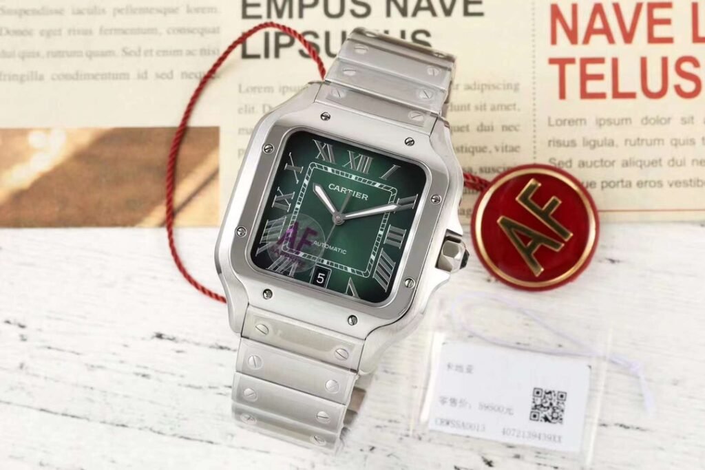 AF Cartier Santos Watch, a Model of Mature Charm