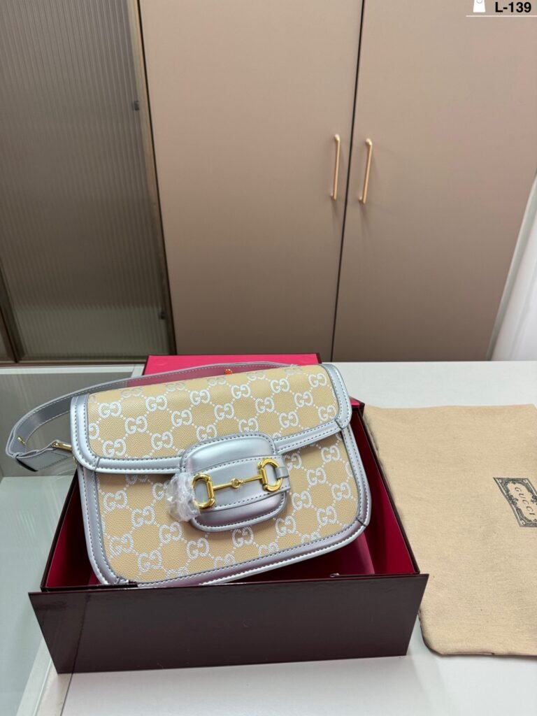 Gucci 1955 Horsebit Saddle Bag with Antique Silver Hardware