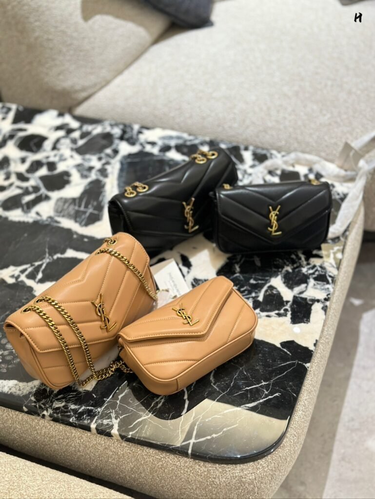 Saint Laurent LouLou — Spring 25, Chevron-Quilted Lambskin