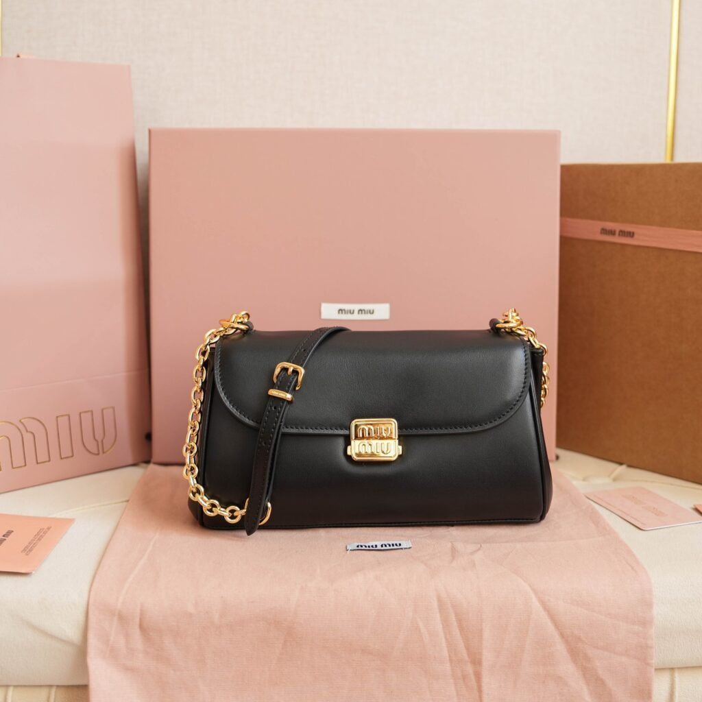Miu Miu Padded Leather Baguette 5BD266