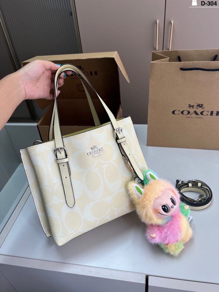 Coach Mollie Tote — Cream Yellow