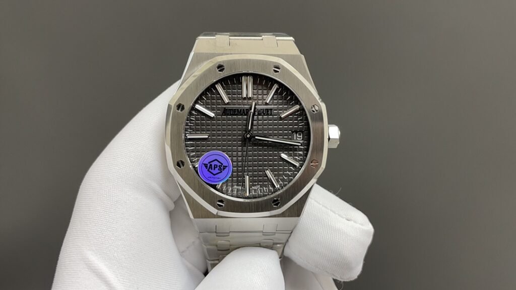 AP Royal Oak 15500 White Case Grey Dial 41mm 3120 Movement Top Quality